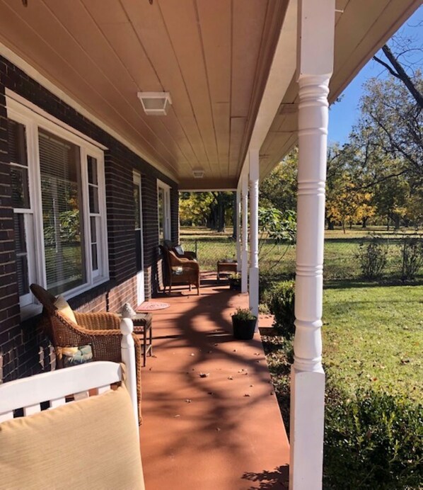 View of Pecan Orchard from Front Porch