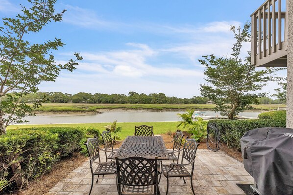 Private Patio Overlooking Braddock Cove