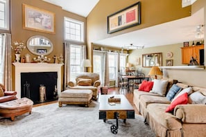 Living Room, Breakfast area. Kitchen is to the right.