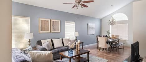 Formal living room looking towards dining room