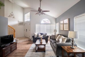 Formal living room looking towards the front door