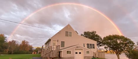 Spectacular double rainbow frames19133 Peel Dock Rd on an early Autumn afternoon