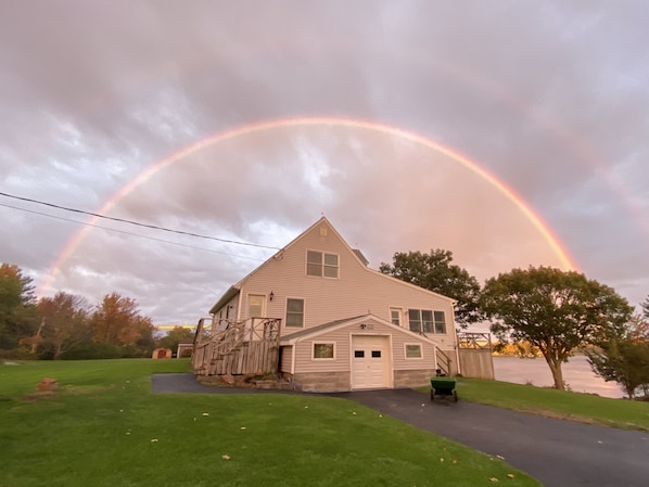 Spectacular double rainbow frames19133 Peel Dock Rd on an early Autumn afternoon