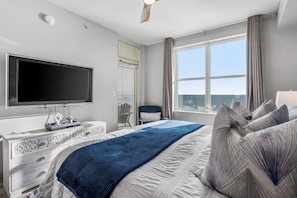 Master bedroom with balcony access