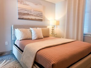  New Queen bed in guest room