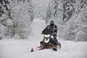 Groomed trails accessible from the property