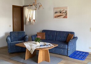 Ferienwohnung 1 40qm, Balk., Kochni., Wohnzimmer, 1 Wohnschlafz., max 2 P.-Wohnbereich