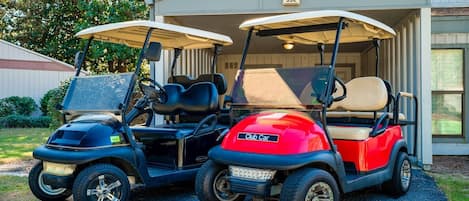 2 Golf Carts for Your Traveling Pleasure ~ Cruise to Beach, Grocery Store, Restaurants, Shops all in Sandestin Grande Boulevard