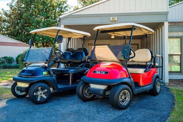 2 Golf Carts for Your Traveling Pleasure ~ Cruise to Beach, Grocery Store, Restaurants, Shops all in Sandestin Grande Boulevard