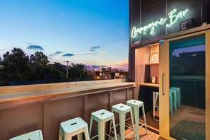 2 x Third floor patio bars with Nashville skyline views!
