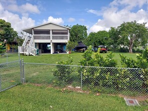 Fully fenced property with plenty of room for boats and parking.