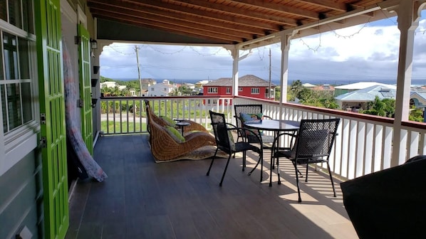 patio with gorgeous ocean view