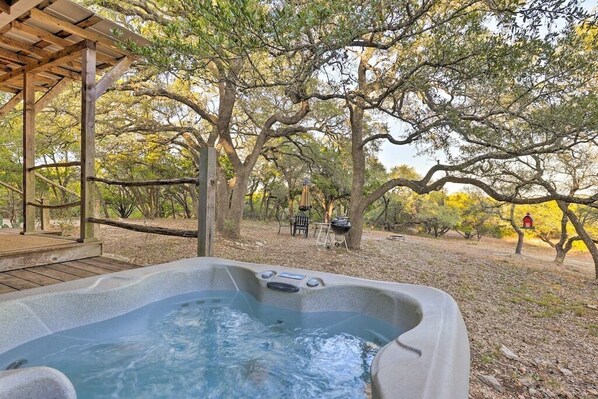 Unwind in the hot tub