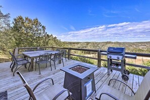 Enjoy the view while dining & grilling on the deck