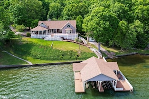 Exterior of home from lake view