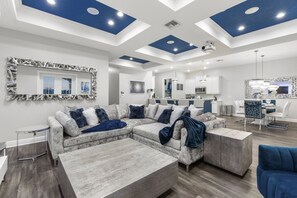 Open floor plan and luxury living