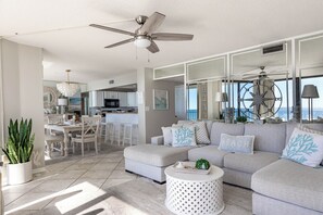 Gulf front living room