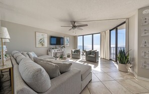 Gulf front living room