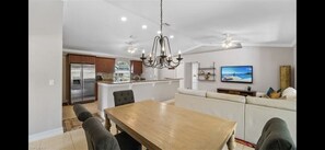 Dining room-open to the kitchen and living area