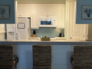 Enjoy a full size kitchen with all cooking needs