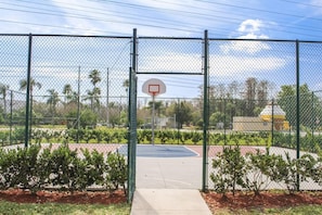 Large basketball court