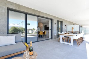 Outdoor dining area