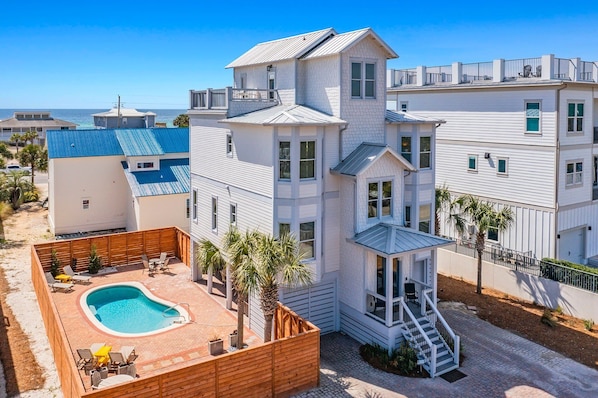 Dune Daze - 30A Vacation Rental Pet-Friendly Beach House with Private Pool and Ocean Views from Balcony in Dune Allen Beach, Florida - Five Star Properties Destin/30A