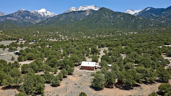 Crestone Mountain Retreat: Ariel View