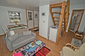 Tiny Living Area with Couch and TV (1)