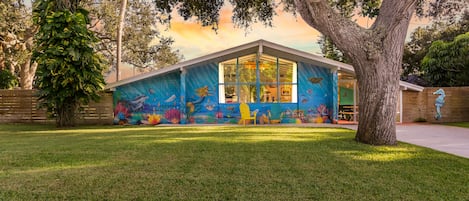 The whimsical mural welcomes you to Cocoa Beach..let the fun begin!