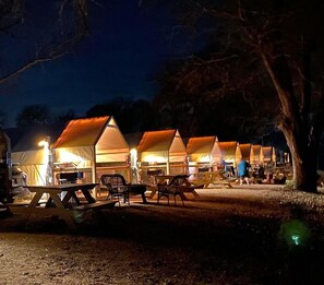 Nighttime is magical at Son's Blue River Camp!