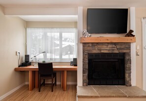 Living Room - Fireplace is not for guest use.