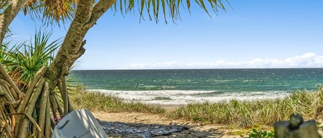 Beach at the bottom of your garden path!