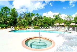 Condo complex pool and hot tub