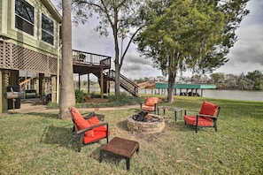 Exterior | Fire Pit | Private Pool | Boat Dock