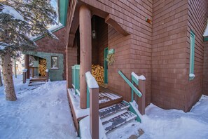 Stairs to front door #winter