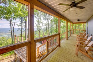 Deck | Seasonal Lake & Mountain Views | Cedar Soaking Tub for 2