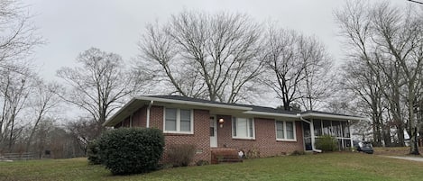 All brick ranch on 1.3 acres. 