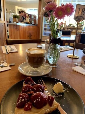 Indulge in a sweet treat at the French cafe in nearby Tilba Tilba