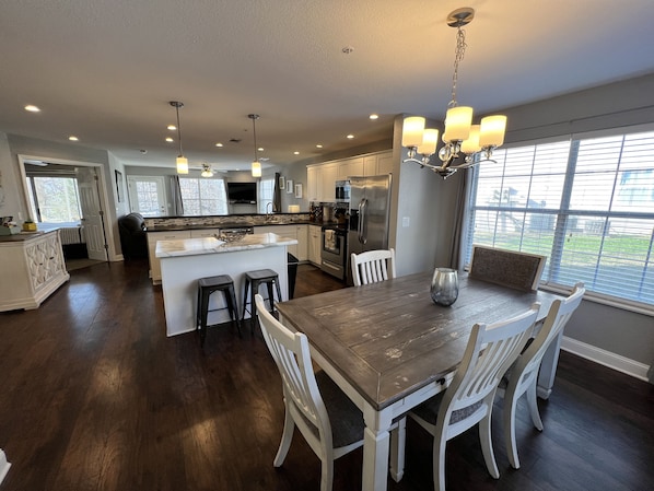 Dining and kitchen area