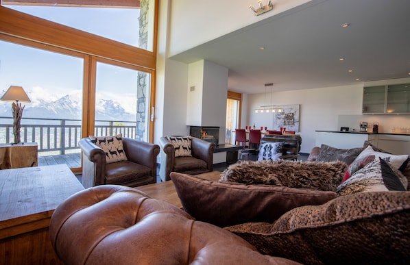 Living room apartment SP 011 in Veysonnaz, Switzerland