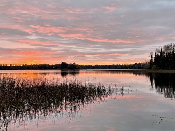 Sunset view from the dock