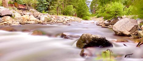 The crisp mountain air, sounds of the river,  take a deep breath and relax here!