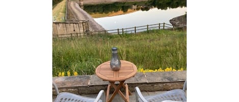 View of the Brownhill Reservoir from the front terrace.