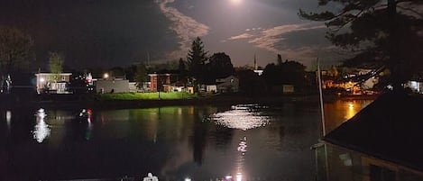 Your nightly view of the river.