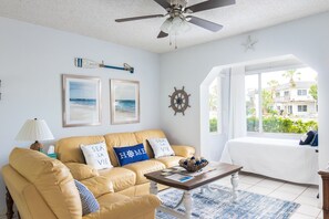 living room and sun room