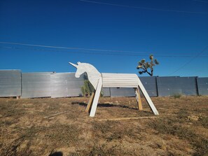 Backyard unicorn - hand built and great for kids