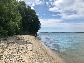 Neighborhood beach with plenty of beach glass @Chautauqua Park and Pavilion 