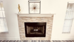 Renovated Fireplace.
Ready for some Fire and Wine.
