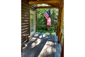 The Cabin's porch.